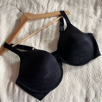 Vanity Fair Beauty Back Smoother Full Figure Bra Lace Detail Black