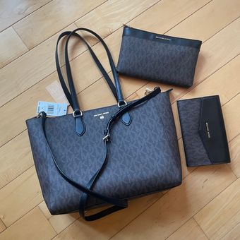 MICHAEL Michael Kors Kimberly Lg 3 In 1 Tote Bag in Black