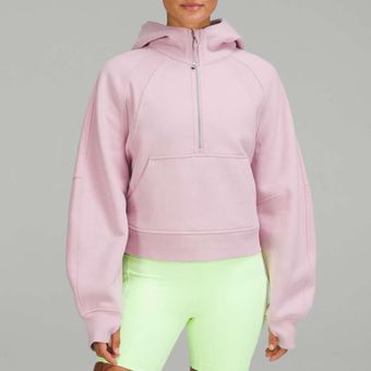 Lululemon Scuba Oversized Half-Zip Hoodie Pink Peony M/L Size M