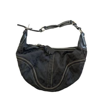 Vintage Coach Hobo Bag - Black