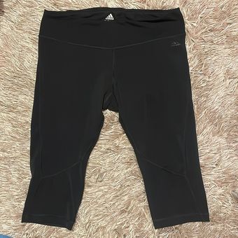 Adidas Black Cropped Leggings size Large - $13 - From Tara