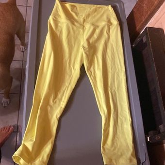 Zyia Yellow Capri leggings Size 8 - $37 - From Amber