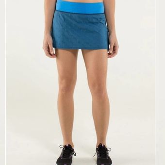 Lululemon Run Pace Setter Skirt cornflower paisley 6 - $80 - From Pearl