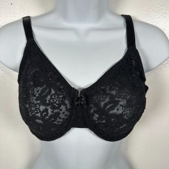 Wacoal 36DD Bra Black Lace Sheer Underwire 65149 Adjustable Straps Womens  Size undefined - $24 - From Anne