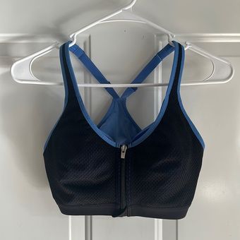 Victoria Secret Sport Racerback Sports Bra size 34C Blue 