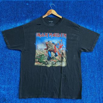 Urban Outfitters Iron Maiden Distressed rock t-shirt size extra large - - From spicy