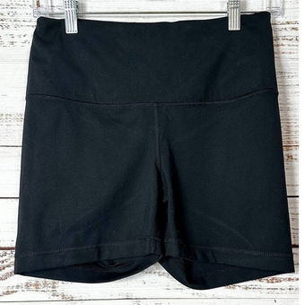 Yogalicious Lux Women's High Waisted Wide Waistband Bike Shorts Black Sz  Medium - $18 - From Melissa