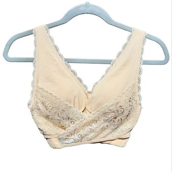 MIA Cara Comfort Lift Support Nude Beige Bra Padded Criss-Cross