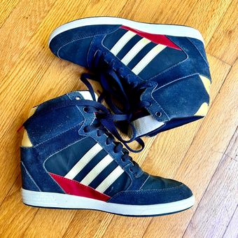 resterend Beheer Relatieve grootte Adidas Neo Blue Suede Super Wedge Sneaker Size 8.5 - $30 (62% Off Retail) -  From Kristy