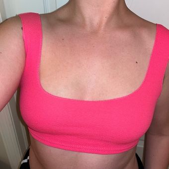 Boohoo NWOT Hot Pink Bra Tank Top, Bralette Size 4 or S - $5