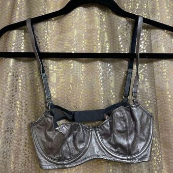 Women's Imitation Leather Push-up Bras