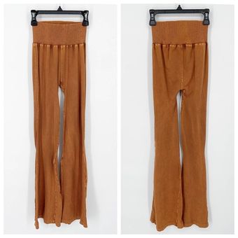 Free People Movement Good Karma Flare Leggings in Brown XS/S