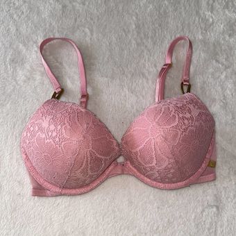 Pre-owned Louis Vuitton Lace Bra In Pink