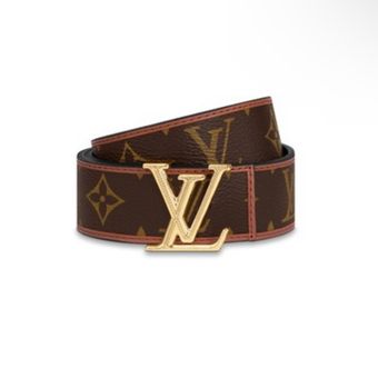 LOUIS VUITTON LV Chain 30mm Reversible Belt size 90