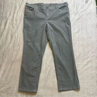 Straight mid-rise corduroy pants - Woman