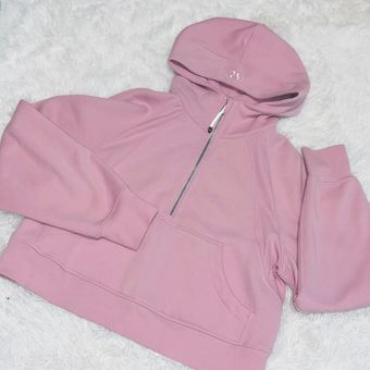 Scuba oversized half zip hoodie Xs/S Pink Peony  Half zip outfit,  Lululemon outfits, Half zip hoodie