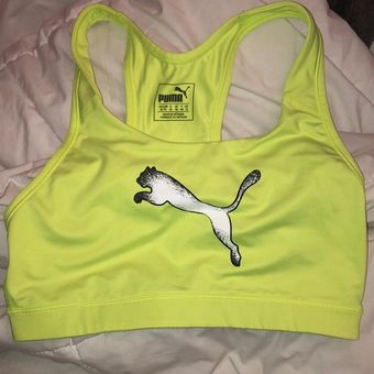 Puma Cutest Neon Yellow Sports Bra Size XL - $24 - From Geena