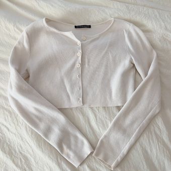 Brandy Melville White Athelia Cardigan