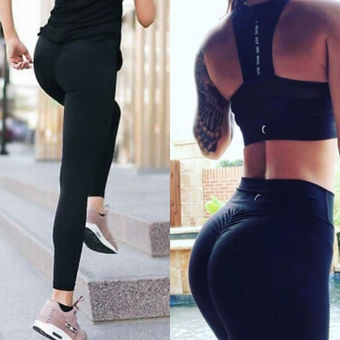 Zyia Active Light N Tight Leggings High Rise Scrunchy Ruched 7/8 Black 4 -  $58 - From Pearl