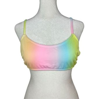 Soft Rainbow Bikini Top 