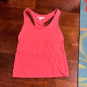 Victoria's Secret PINK Logo Racerback Tank Top