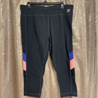 FILA Sports Women Sport Black Striped Pull On Sweatpants