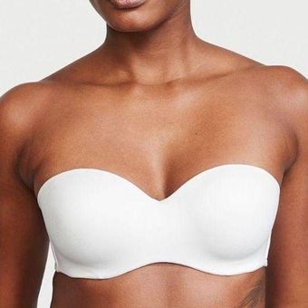 Victoria's Secret NWT BODY BY VICTORIA Lightly Lined Strapless Bra. White.  34 A Size undefined - $29 New With Tags - From Nat