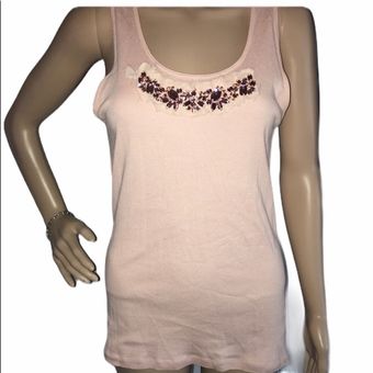 Apt. 9 Cute embellished tank Size L - $19 - From Valerie