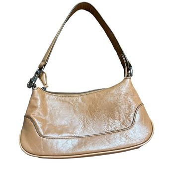 Wilson's Leather Tan Came Leather Shoulder Mini Bag Y2K Women