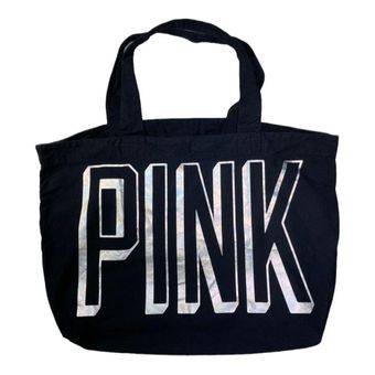  Victoria's Secret Weekender Tote Bag, Black Pink