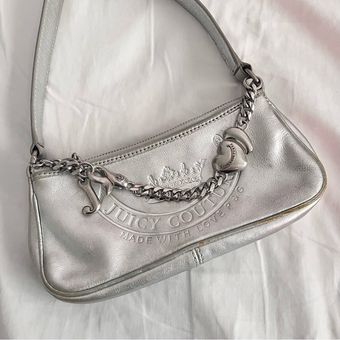 Juicy Couture silver baguette bag 149 From Playboy