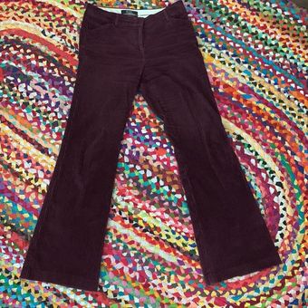 Victoria's Secret Y2K Christie Fit Low Rise Eggplant Corduroy Flare