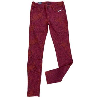 PacSun Bullhead Black Maroon Red Animal Print Low Rise Skinniest Skinny  Jeans Size undefined - $18 New With Tags - From Jennifer