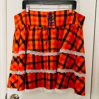 Orange Tartan Plaid