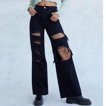 PacSun Black Low Rise Flare Jeans