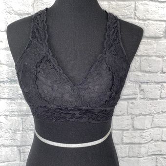 No Boundaries pullover lace bra w/criss cross back removable pads