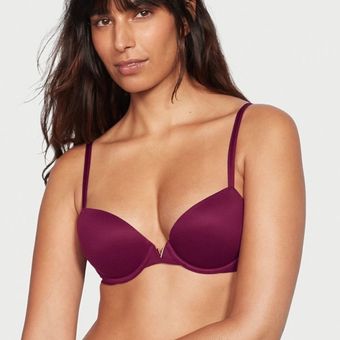 Victoria's Secret Sexy Illusions Lined Demi Bra 36 B Purple Size