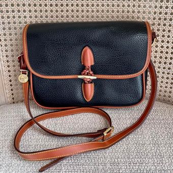 Vintage Dooney Bourke All-Weather Leather Satchel Shoulder Bag Crossbody Bag