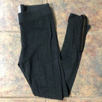 American Eagle [] high rise leggings with zippers Gray - $19 - From