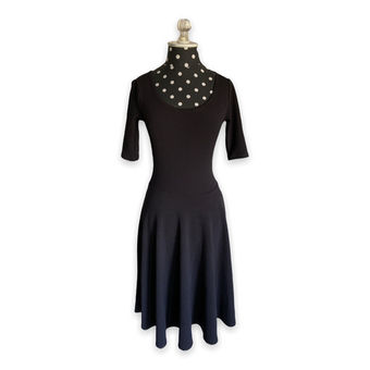 LuLaRoe Womens Dress Size XXS Nicole Fit & Flare Solid Black