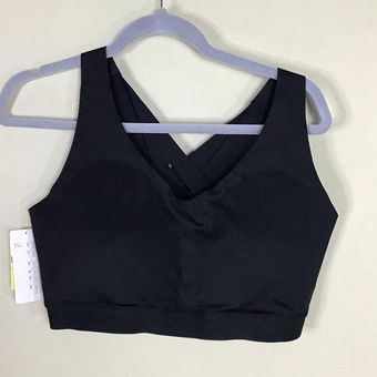 Black All In Motion Sports Bra, Size XL