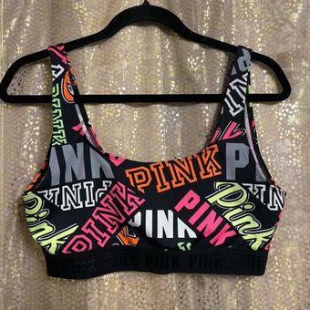 PINK Victoria's Secret, Intimates & Sleepwear, Victorias Secret Pink  Ultimate Unlined Sports Bra Logo