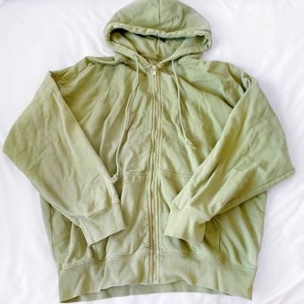 Brandy Melville Christy Hoodie Green - $40 - From Joy