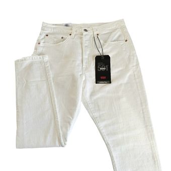 LEVI'S Womens White Jeans Size: 28 