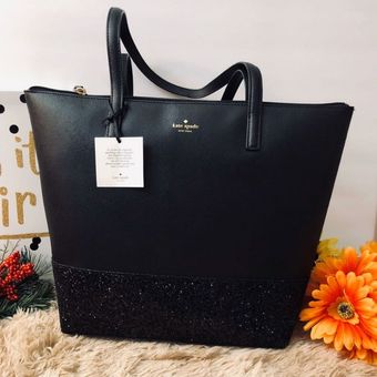 Kate Spade Greta Court Penny Black Glitter Tote Bag - $100 (66% Off Retail)  - From Sheena