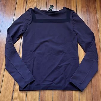 Seamless Mesh Long-Sleeve Top