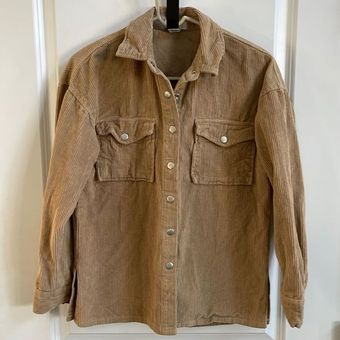 FADED GLORY Corduroy Long Sleeve Shirt Khaki Vintage Used - Shop