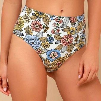 Orange Bikini - High-Waisted Bikini Bottom - Swim Bottoms - Lulus