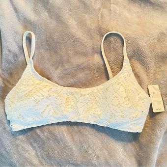 aerie, Intimates & Sleepwear, Aerie Yellow Lace Bralette Size Medium