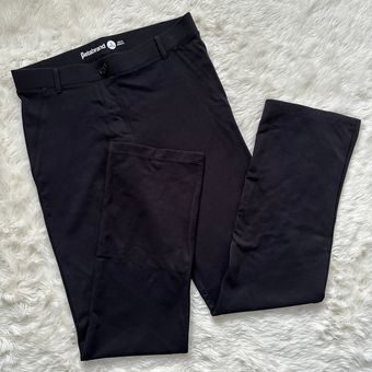 Betabrand black Classic straight leg yoga dress pants size medium petite 